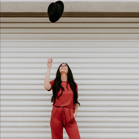 The Rachel Elastic Waist Jumpsuit- S - 3XL - Picture 2 of 8